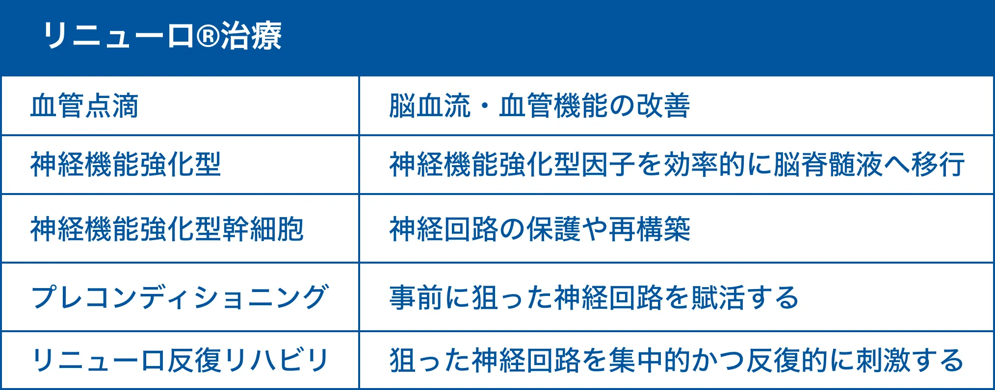リニューロ®︎治療の治療法